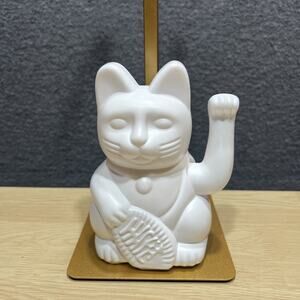 Donkey Products Lucky Cat Mini Maneki Neko, Winke Cat, Plastic, Light Up